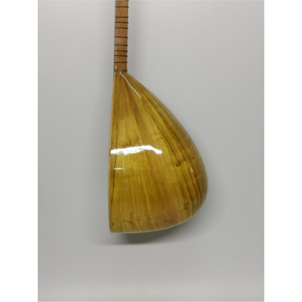 Müzikhal Ticaret Sarı Dut Ağacı Filetolu Uzun Sap Bağlama Jak Girişli Full Set Bağlamalar Fiyatı