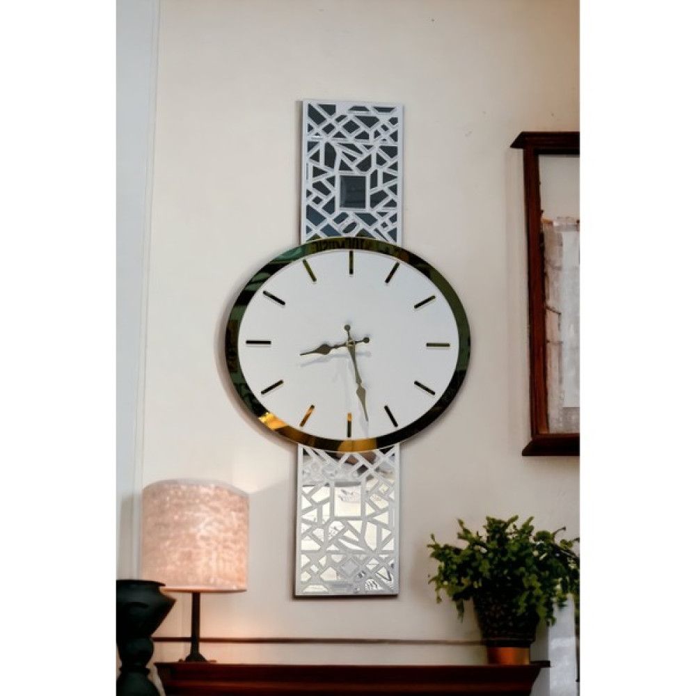 Mv Wooden Gift Kol Saati Görünümlü Ahşap Aynalı Pleksi Detay Duvar Saati Dekoratif Saat Fiyatı