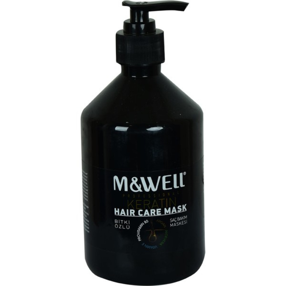 M&Well Profesyonel Keratin Vitamin ve Bitki Özlü Saç Bakım Maskesi Pompalı 500 ml Oto Boyaları Fiyatı