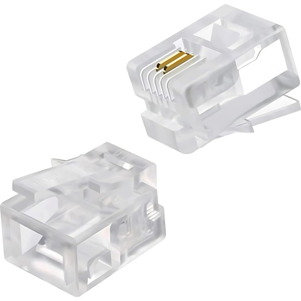 MX508 RJ11 Jack-50 Adet-6p/2c-Abs/telefon SOKETİ-RJ11 Konnektör - 50 Adet Network Aksesuarları Fiyatı