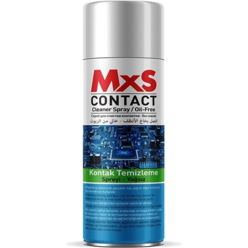 MxS Elektronik Kart Devre Kontak Temizleyici Sprey Yağsız 400 ml Oto Bakım & Temizlik Ürünleri Fiyatı