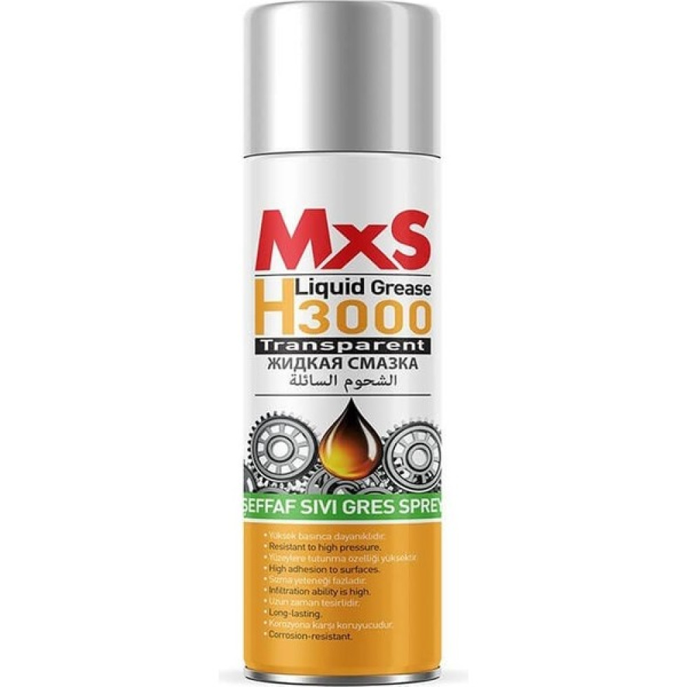 Mxs H3000 Şeffaf Sıvı Gres Sprey - 200 ml Oto Yağlayıcılar Fiyatı