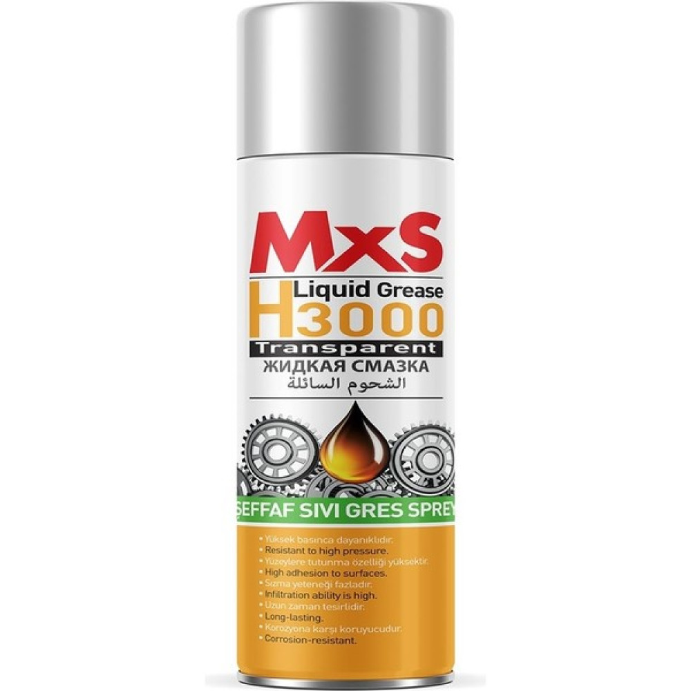 Mxs H3000 Şeffaf Sıvı Gres Sprey 400 ml Oto Yağlayıcılar Fiyatı