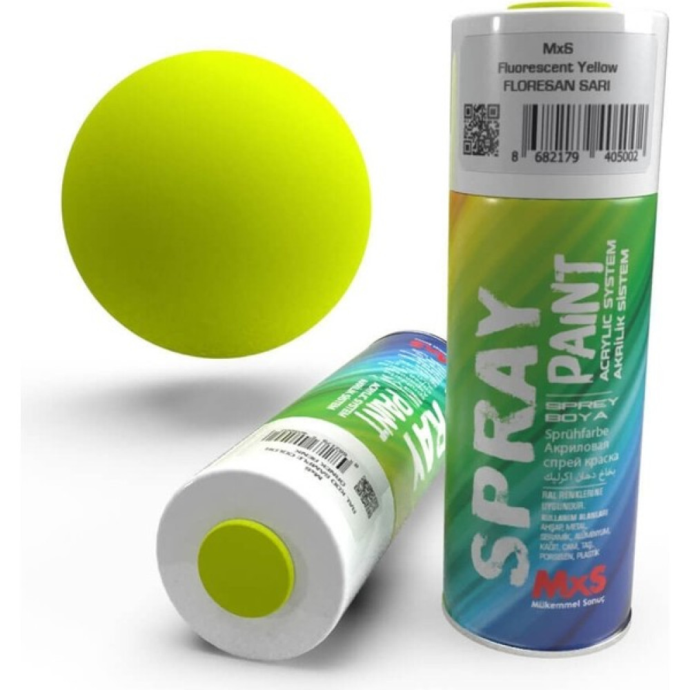 Mxs - Ral 102 Floresan Sarı - Sprey Boya / 400ML Oto Boyaları Fiyatı