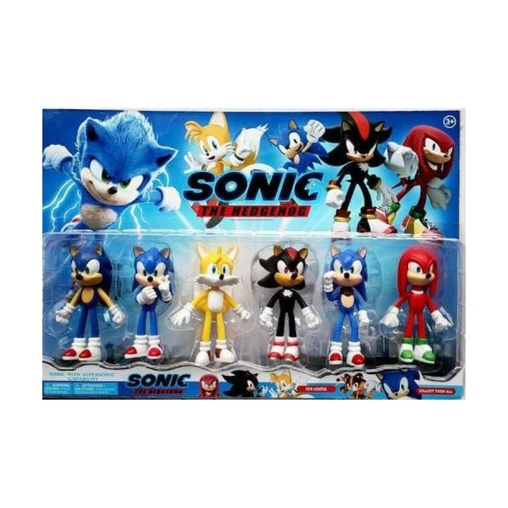 My Bebish Sonic 6 Lı Oyuncak Figür Seti Tails Knuckles Kirpi Sonic Oyun Seti Fiyatı