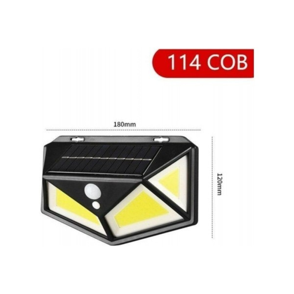 My Black 114 Ledli Solar Güneş Enerjili Bahçe Aydınlatması Hareket Sensörlü Lamba 3 Modlu Dış Mekan & Bahçe Oyuncakları Fiyatı