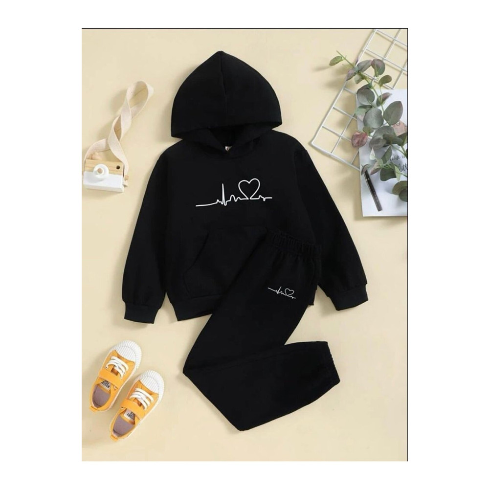 My Blog Çocuk Unisex Oversize Siyah Kalp Ritim Baskılı Kapüşonlu Eşofman Takımı 9-11 Yaş Beden Kadın Eşofman Fiyatı