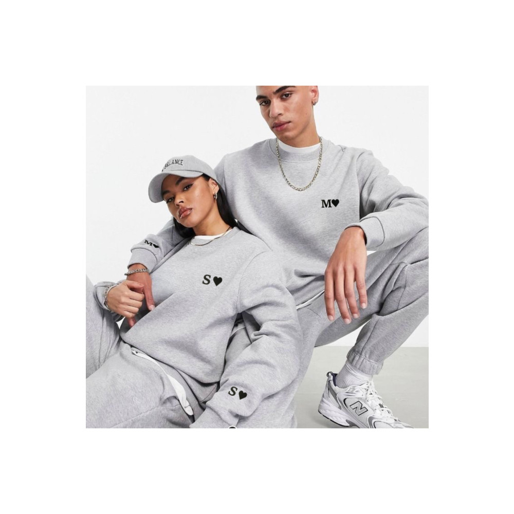My Blog Sevgili Kombini Kişiye Özel Harf Baskılı 2li Sweatshirt L Beden Bayan Sweatshirt Fiyatı