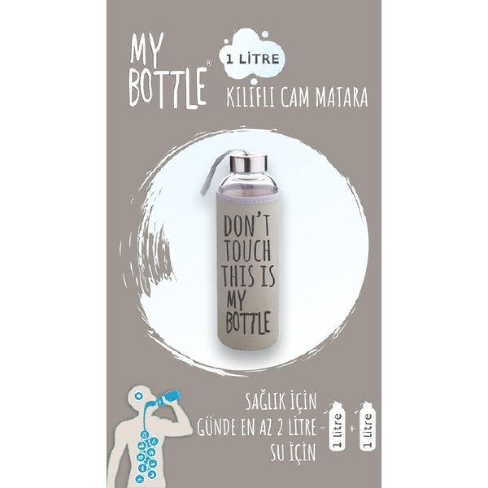 My Bottle Borosilikat Cam Matara 1000 ml Su Şişesi 1lt Matara Fiyatı