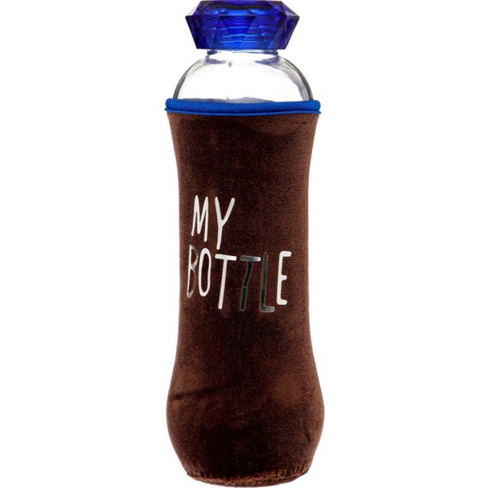 My Bottle Kadife Kahverengi Kılıf Kristal Kapak Matara 600ML Suluk Fiyatı