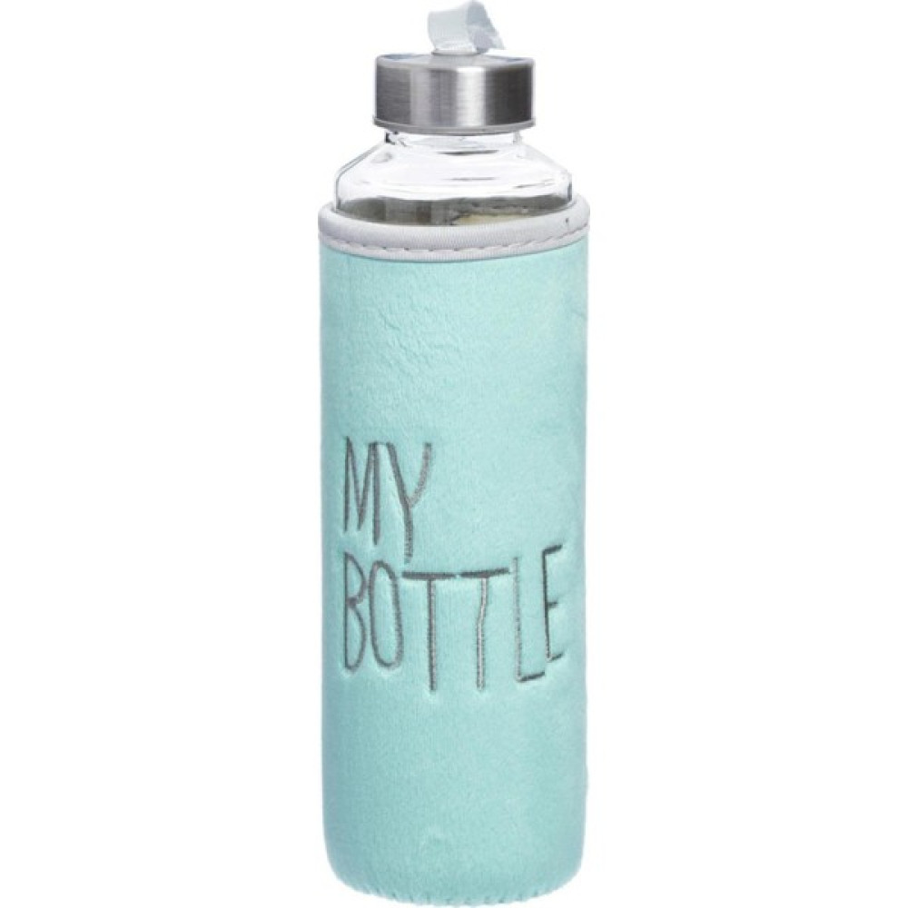 My Bottle Kadife Kılıflı Cam Matara Sağlıklı Turkuaz Su Şişesi Kılıflı 470 ml Suluk Fiyatı