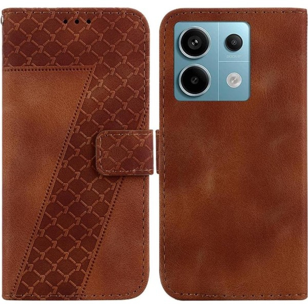My Boutique1 Için Xiaomi Redmi Not 13 Pro 5g Kabartmalı Desen Pu Deri Telefon Kılıfı (Yurt Dışından) - Kahverengi - 1 Cep Telefonu Kılıfı Fiyatı