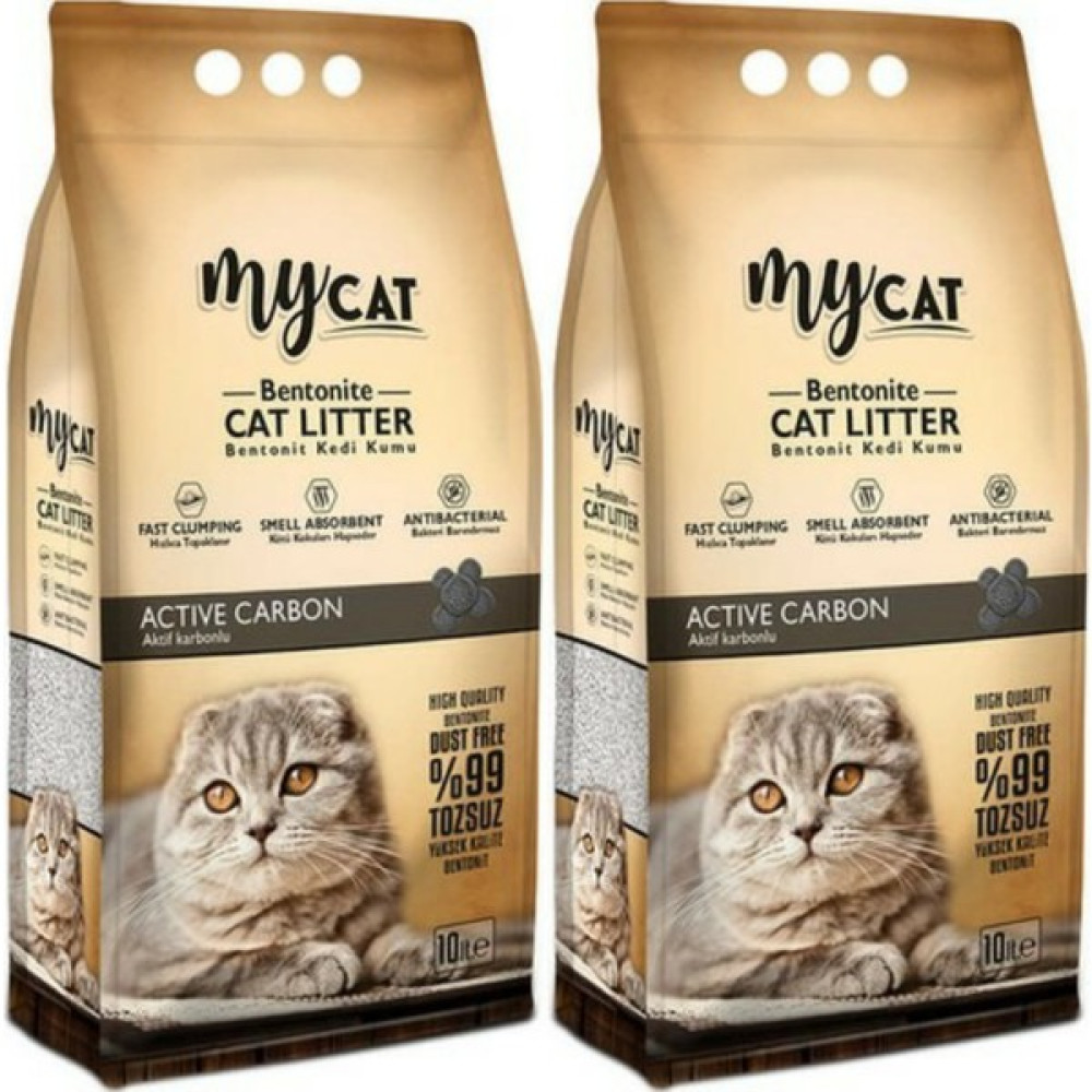 My Cat Aktif Karbon Topaklaşan Bentonit Kedi Kumu 10 lt x 2 Adet Evcil Hayvan Ürünleri Fiyatı