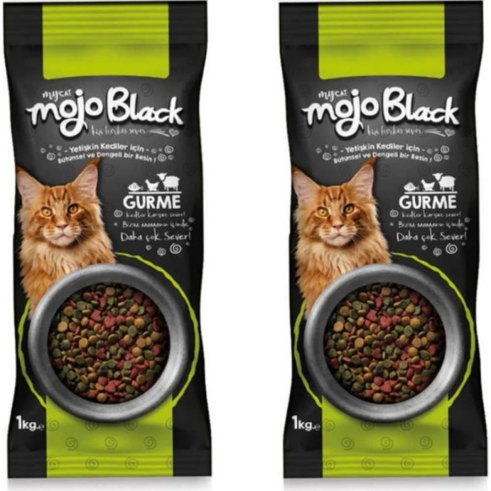 My Cat Mojo Black Gurme Kedi Maması 1 kg 2'li Evcil Hayvan Ürünleri Fiyatı