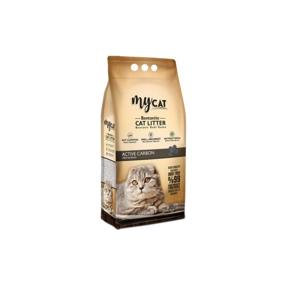 My Cat Mycat (10 Lt) Bentonit Kedi Kumu Aktif Carbon ( Ince Tane ) Evcil Hayvan Ürünleri Fiyatı