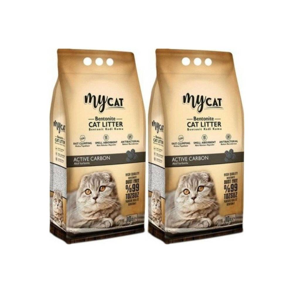 My Cat Mycat Aktif Karbon Topaklaşan Bentonit Kedi Kumu 10 Lt X2 Adet Karbonlu Kedi Kumu Evcil Hayvan Ürünleri Fiyatı