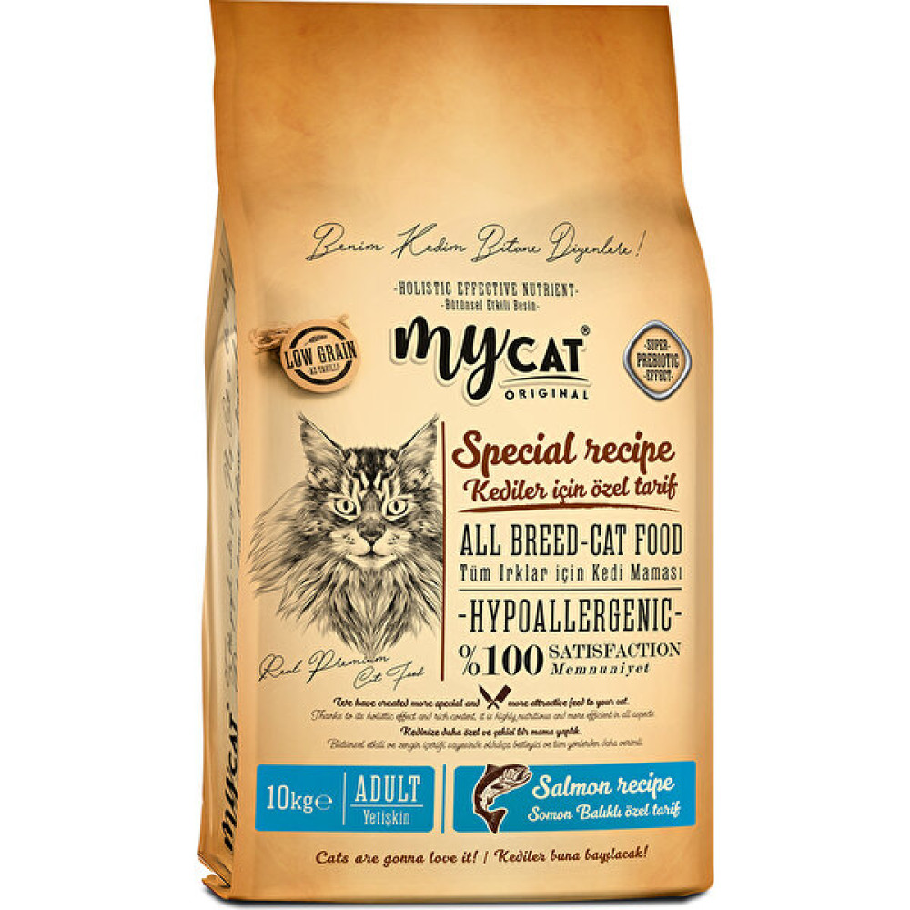 My Cat Mycat Original Hypoallergenic Skin Care Somon Balıklı Kedi Maması 10 kg Evcil Hayvan Ürünleri Fiyatı