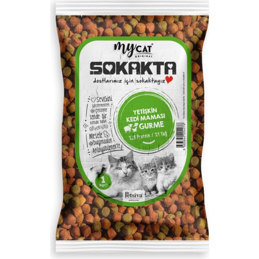 My Cat Mycat Sokakta Gurme Yetişkin Kedi Maması 1kg Evcil Hayvan Ürünleri Fiyatı