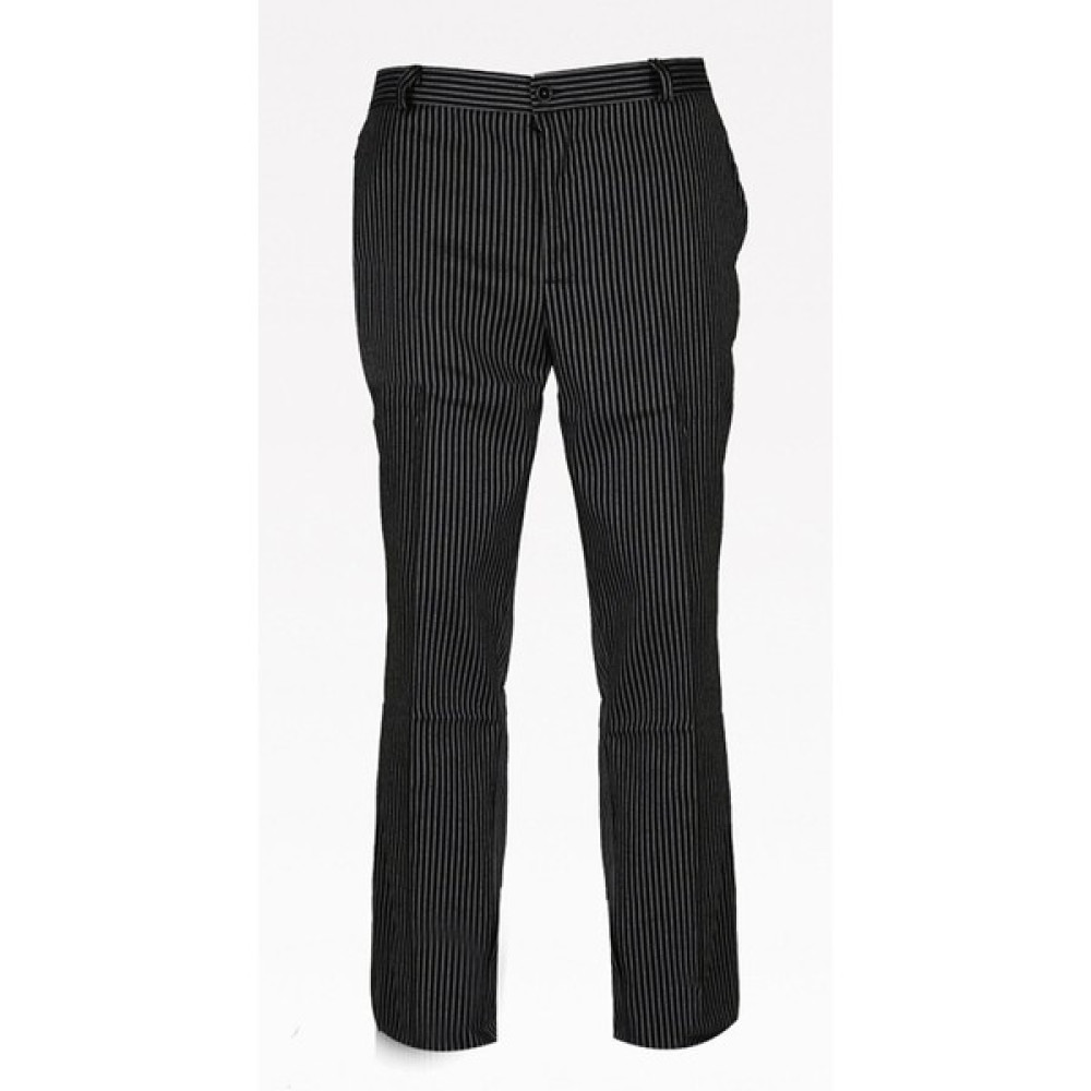 My Chef Aşçı Pantolonu Lastikli Siyah Beyaz Çizgili Desenli Unisex Şef Pantolon Erkek Pantolon Fiyatı
