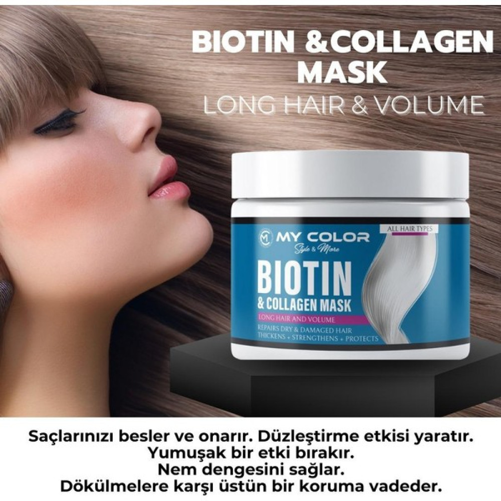 My Color Biotin & Collagen Saç Maskesi Etki 500 ml Saç Bakım Maskeleri & Serumlar & Spreyler Fiyatı