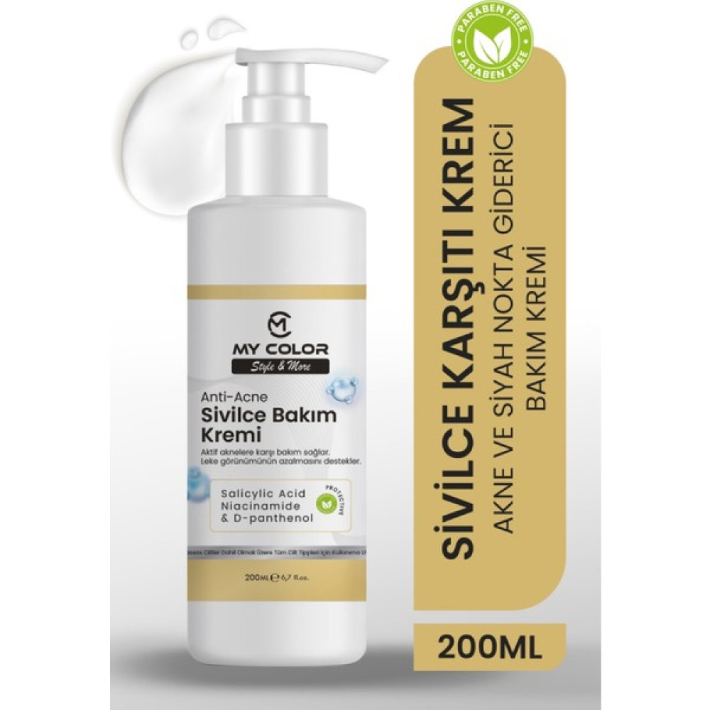 My Color Sivilce Leke Akne C Vitamini Nemlendirici El Yüz ve Vücut Yoğun Bakım Kremi 200 ml Leke Kremi Fiyatı