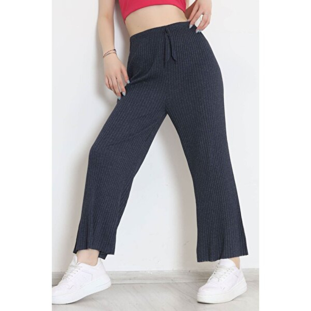 My Cute Store Fitilli Pantolon Koyuindigo - 8337.1567. Kadın Pantolon Fiyatı