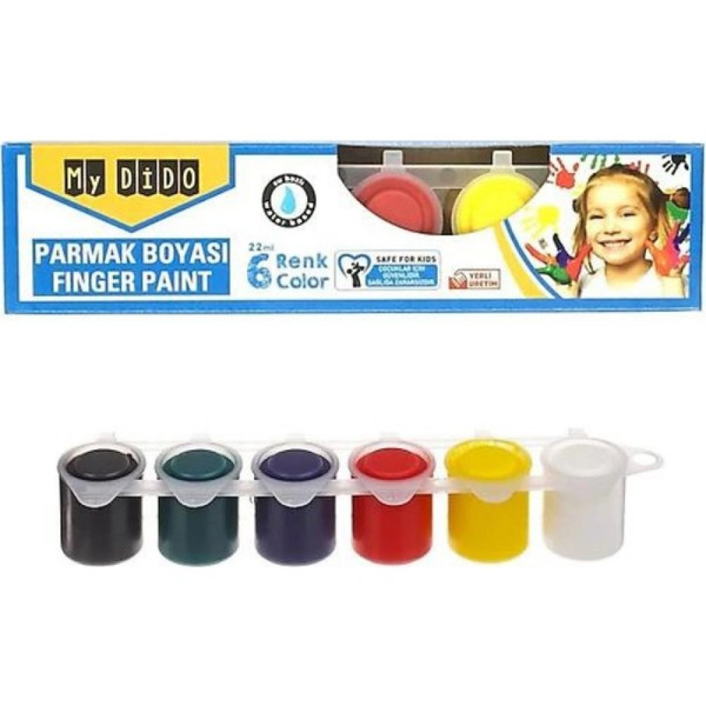 My Dido Parmak Boyası 6 Renk 1 Paket My Dido 6 Lı Parmak Boyası 1 Paket Yüz & Parmak Boyası Fiyatı