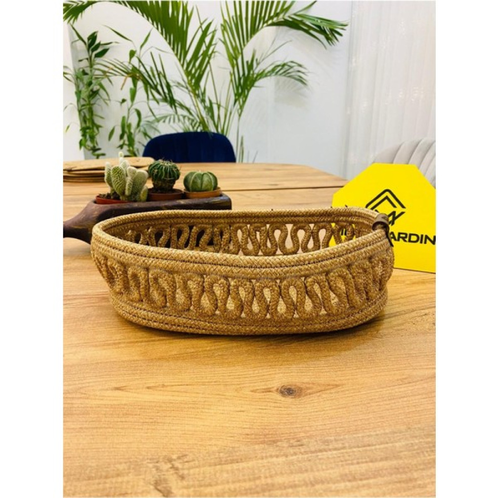 My Doğa Store Hasır, Jüt, Sepet, Dolap Içi, Düzenleyici, Saklama Sepeti, Ekmek SEPETI,30X20X10 - STANDART - Hasır Sepet Fiyatı