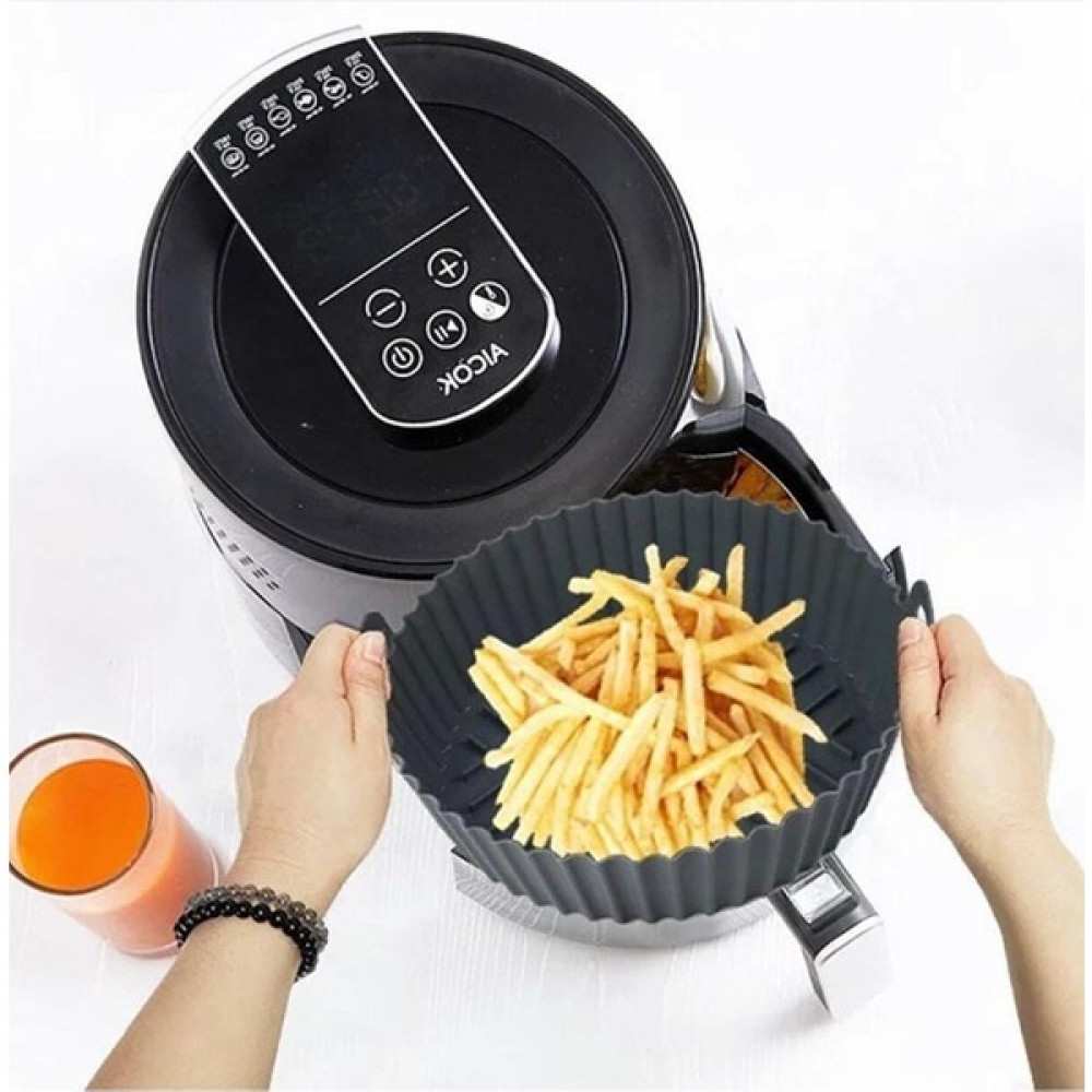 My Easy Shop Silikon Airfry Pişirme Kabı Tüm Airfryerlara Uyumlu % 100 Silikon Ekonomik Pişirme Kabı Siyah Kek Kalıpları Fiyatı