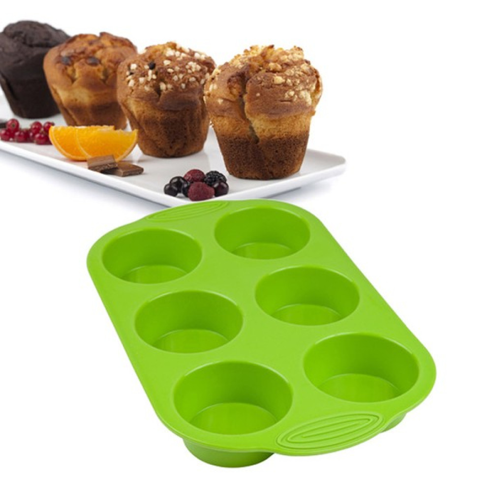 My EBİ Silikon Yeşil Muffin Kalıbı 6'lı Kek Kalıpları Fiyatı