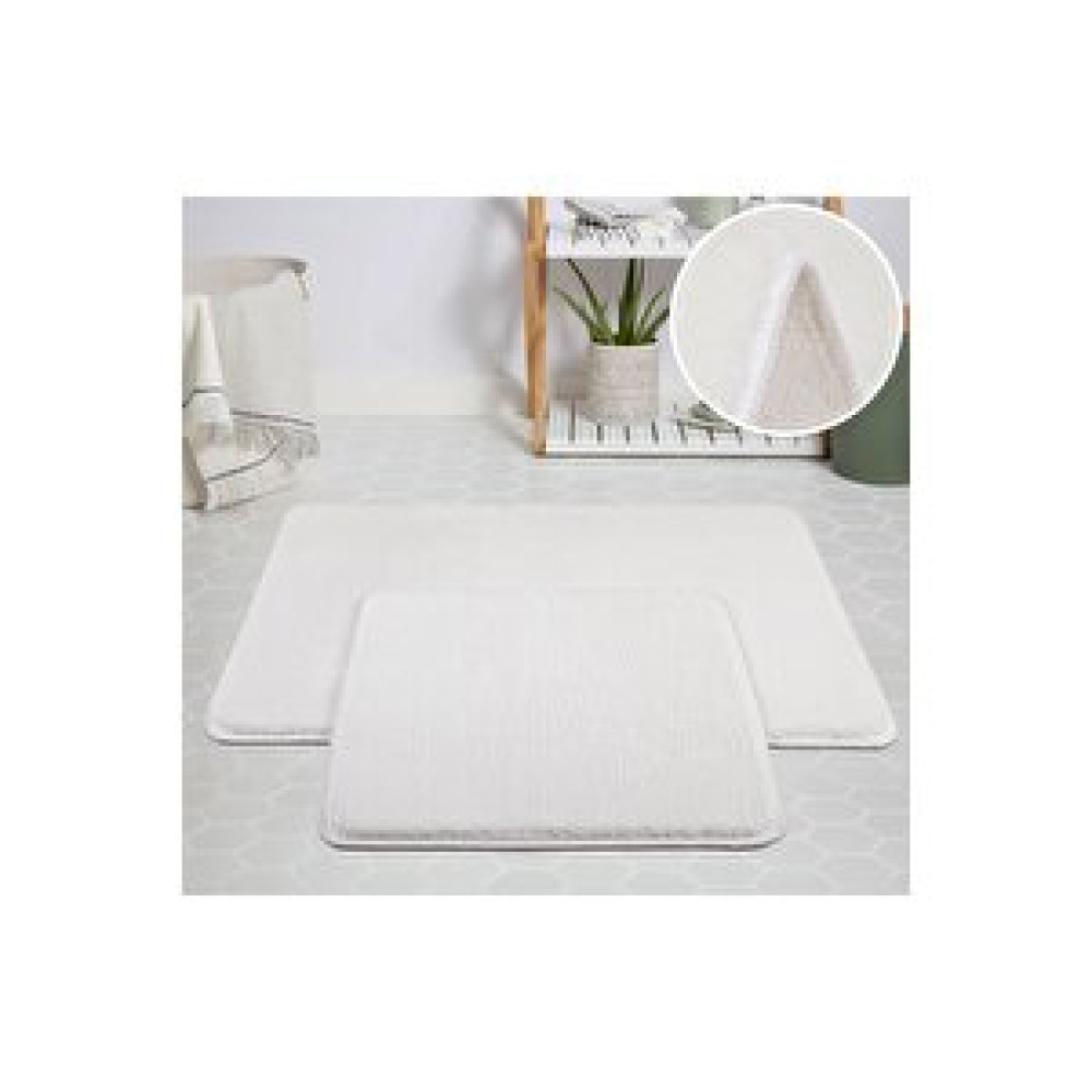 My Evilla Myevilla Kaymaz Taban Pelus 2'li Paspas Takimi Beyaz 60x100 cm Banyo Halısı Fiyatı