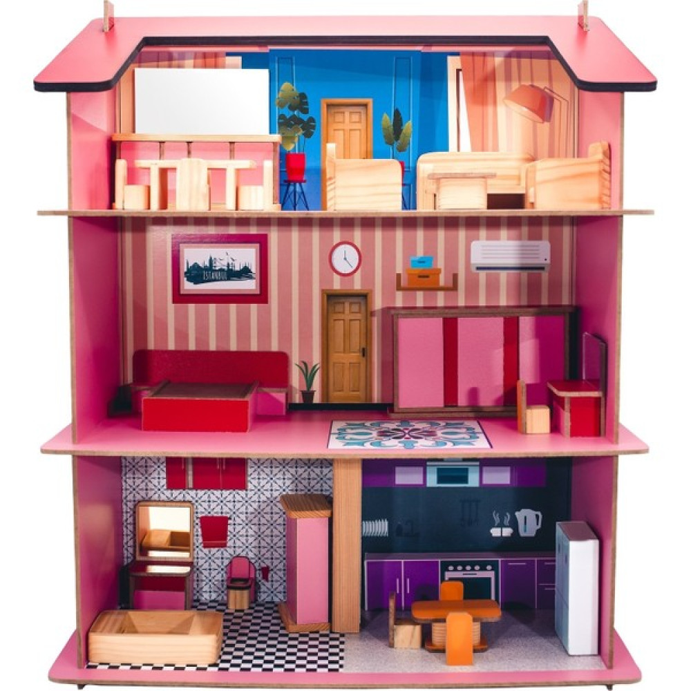 My First Home Ahşap Oyuncak Ev Bebek Oyuncakları Fiyatı