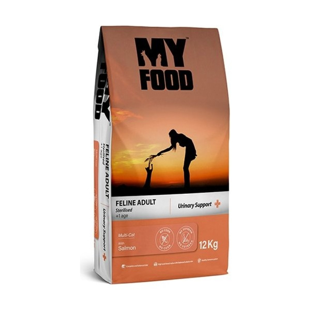 My Food Adult Sterilised Urinary Support Somonlu Kısırlaştırılmış Yetişkin Kedi Maması 12 kg Evcil Hayvan Ürünleri Fiyatı