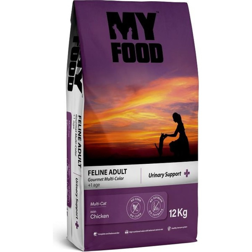 My Food Gurme Tavuklu Multi-Color Yetişkin Kedi Maması Urinary Support 12 kg Evcil Hayvan Ürünleri Fiyatı