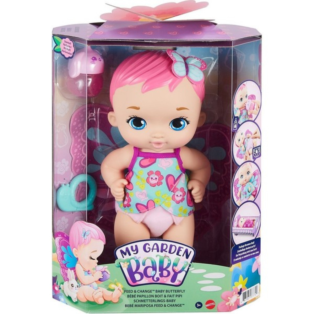 My Garden Baby GYP10 My Garden Baby, Kelebek Bebeğimin Bakım Zamanı, Pembe Saçlı Bebek / +3 Yaş Oyuncak Fiyatı