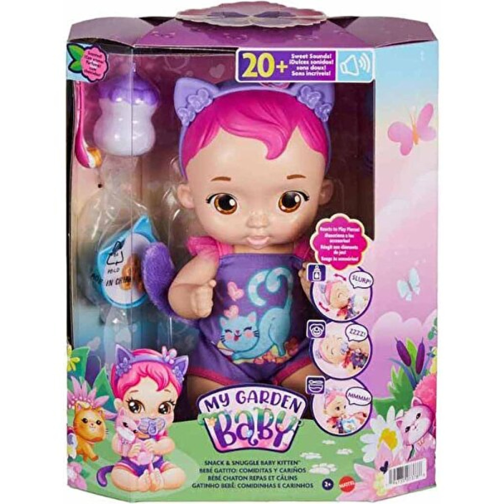 My Garden Baby Sesli ve Aksesuarlı Yavru Kedi Bebeğim Etkileşimli Bebekler Serisi (30 Cm),20'Den Fazla Ses Özelliği ve 5 Aksesuarıyla, 3 Yaş ve Üz... Oyun Seti Fiyatı