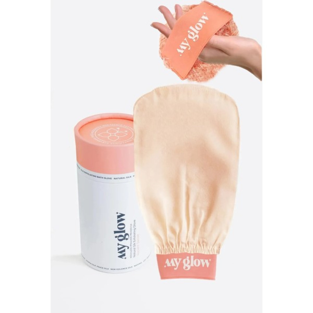 My Glow Banyo Kesesi Duş Hamam Peeling Eldiveni %100 Floş İpek ve El Pouch Armağan Yavruağzı Kese + Elpouch - Turuncu Vücut Bakım Setleri Fiyatı