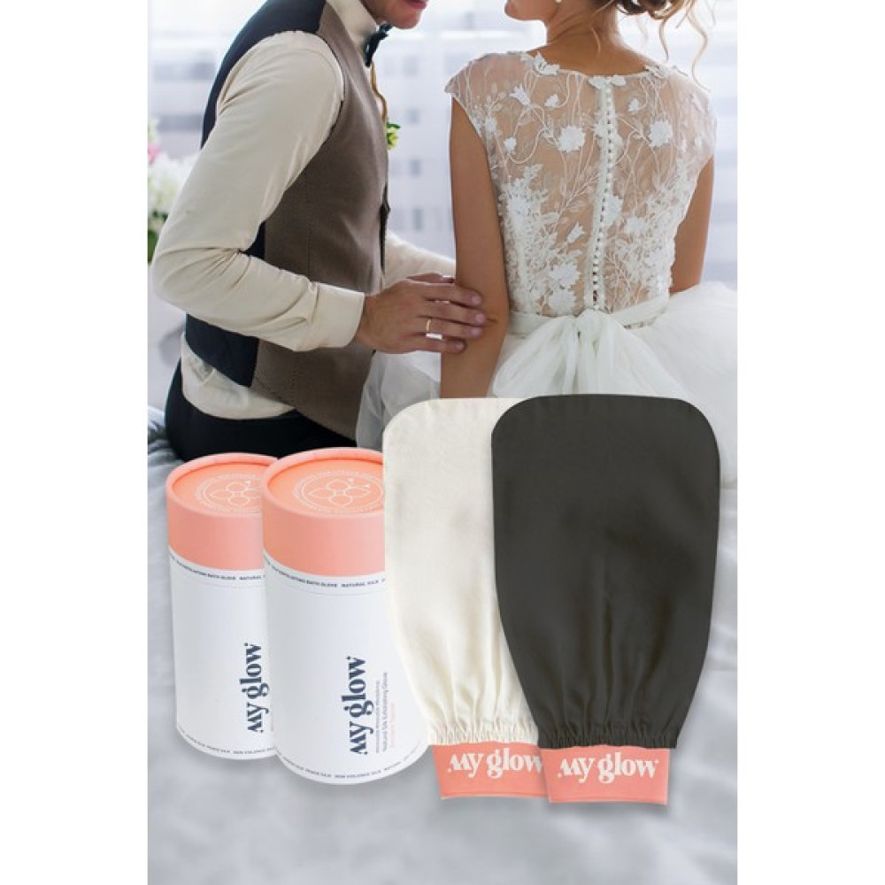 My Glow Gelin Damat Çeyiz Floş İpek Kese Hamam Banyo Duş Peeling Vücut Bakım Setleri Fiyatı