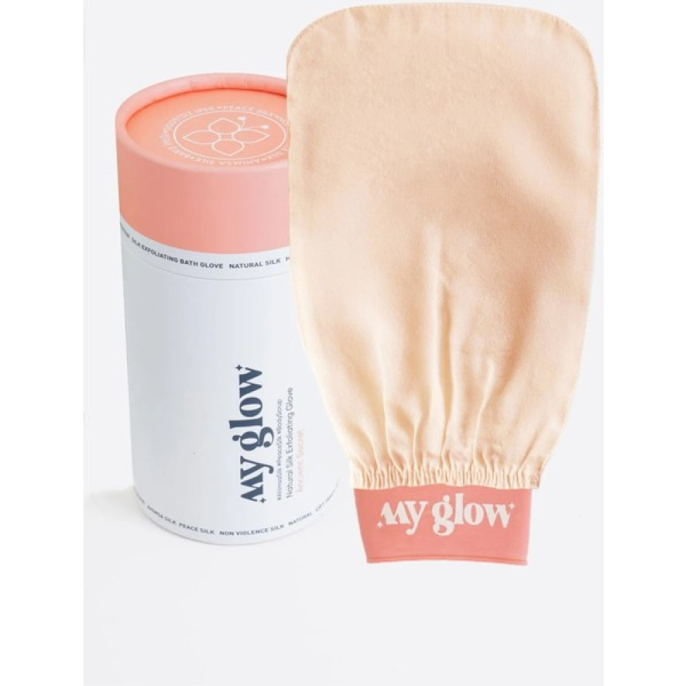 My Glow Yavruağzı %100 İpek Kese Duş Banyo Hamam Fin Hamamı Kesesi Peeling Eldiveni Tüm Ciltler - Turuncu Vücut Bakım Setleri Fiyatı