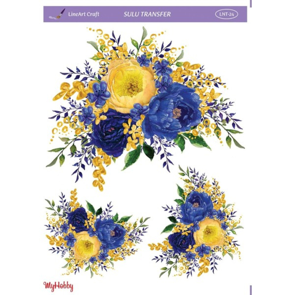 My Hobby Lineart Çiçek Desenli Sulu Transfer Lnt-24 25X35 Yardımcı Malzeme Fiyatı