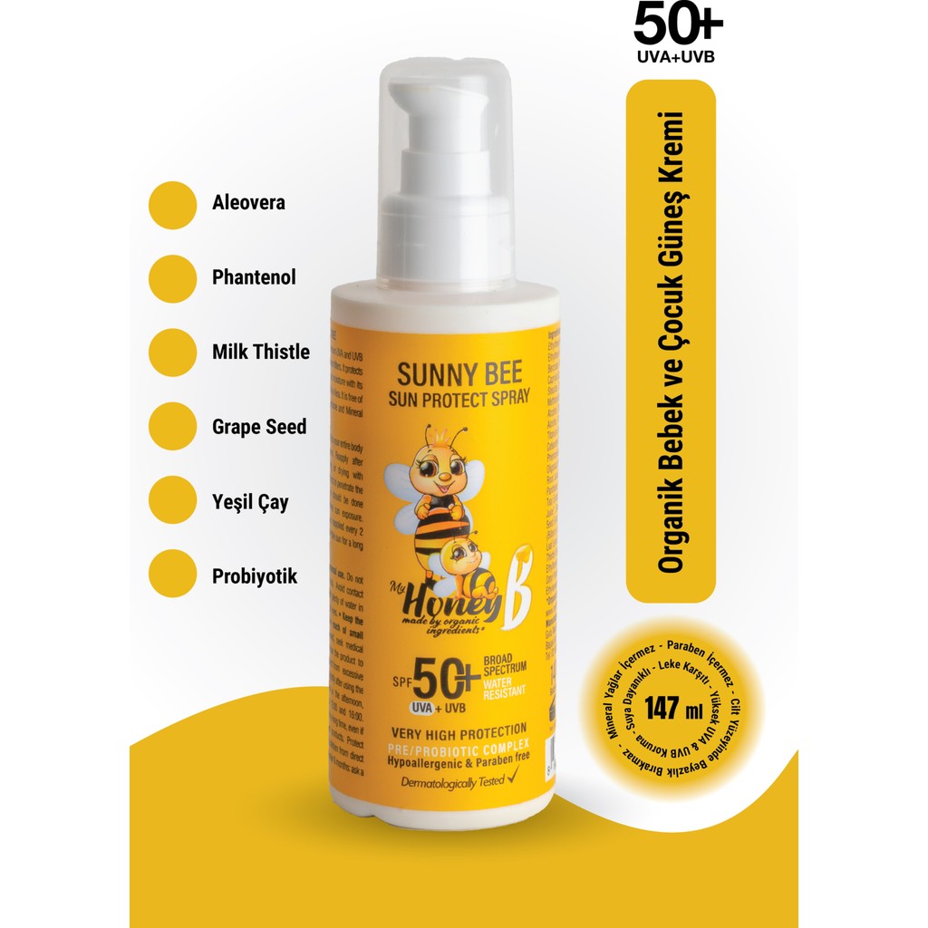 My honey b Sunny Bee 147 ml Güneş Spreyi Diğer Fiyatı