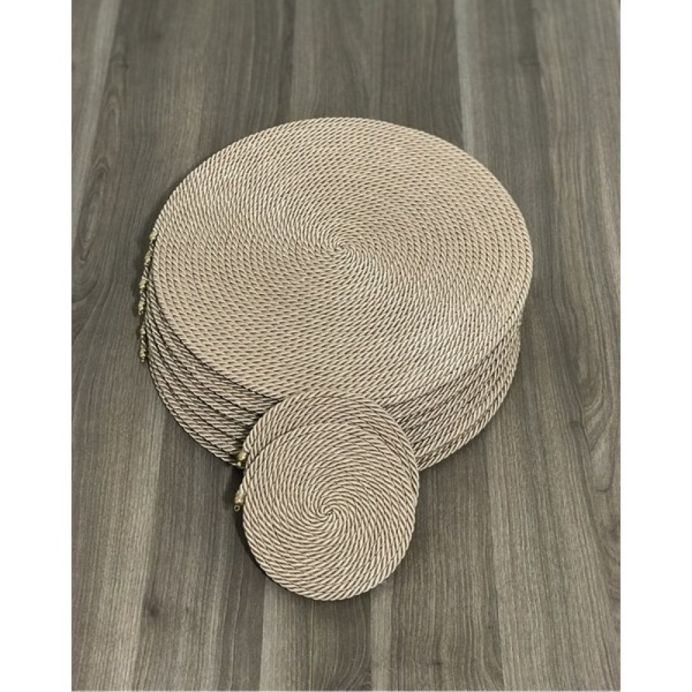 My İstasyon Sütlü Kahve&nescafe Amerikan Servis Supla Tabak & Bardak Altlığı 12 Adet - Sütlü Kahve - 33 x 33 cm Amerikan Servis Fiyatı
