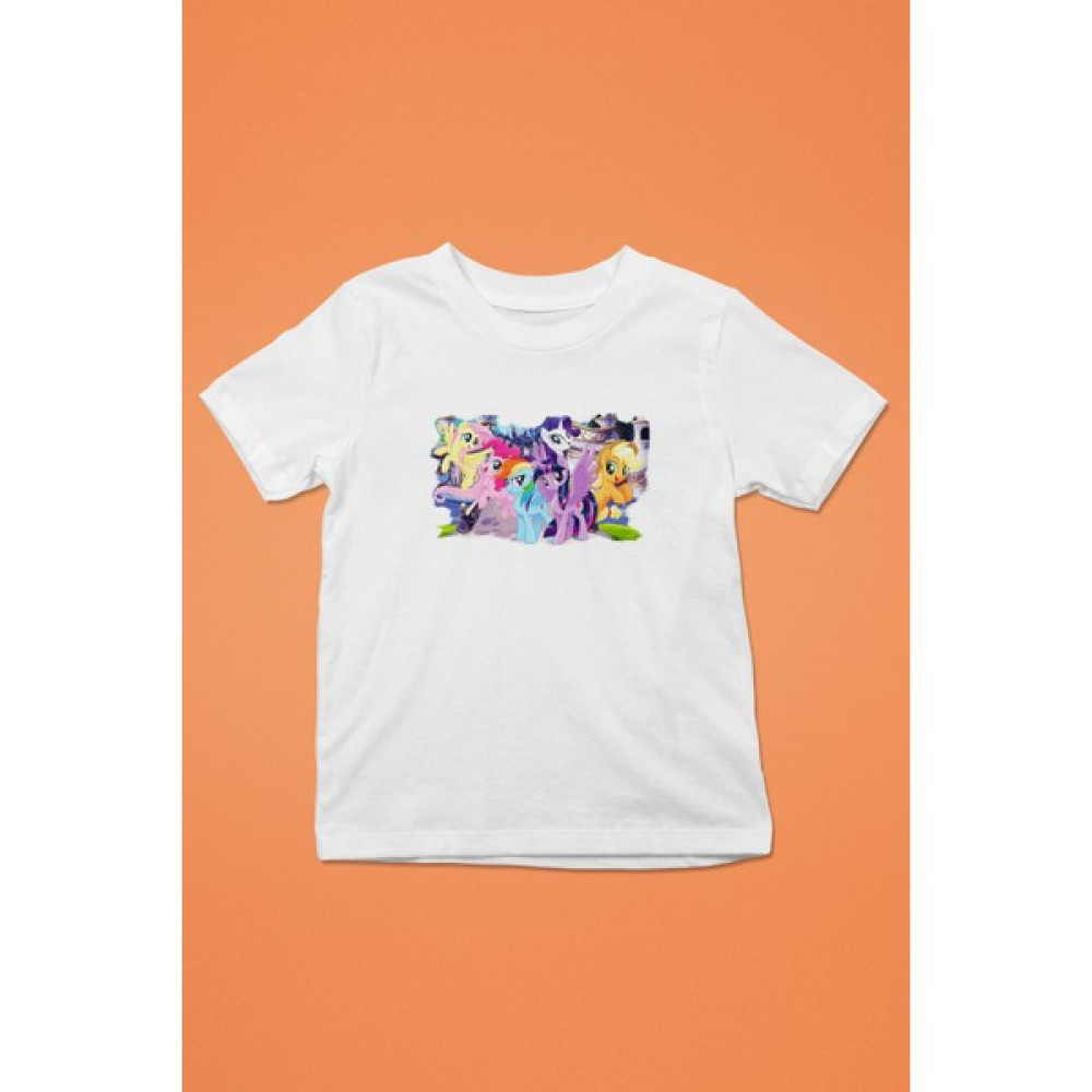 My Little Pony Baskılı Unisex Çocuk Tişört Bayan T-shirt Fiyatı