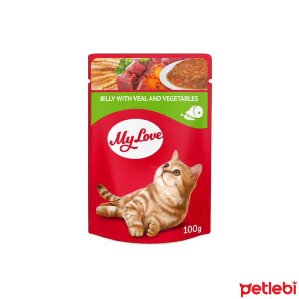 My Love Jöle İçinde Dana Etli ve Sebzeli Yetişkin Kedi Konservesi 100gr Evcil Hayvan Ürünleri Fiyatı