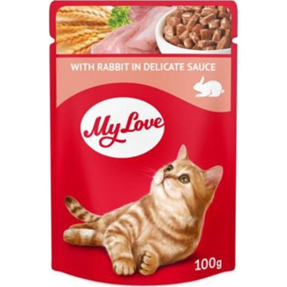 My Love Sos Içinde Tavşan Etli Pouch Kedi Maması 100 gr Evcil Hayvan Ürünleri Fiyatı