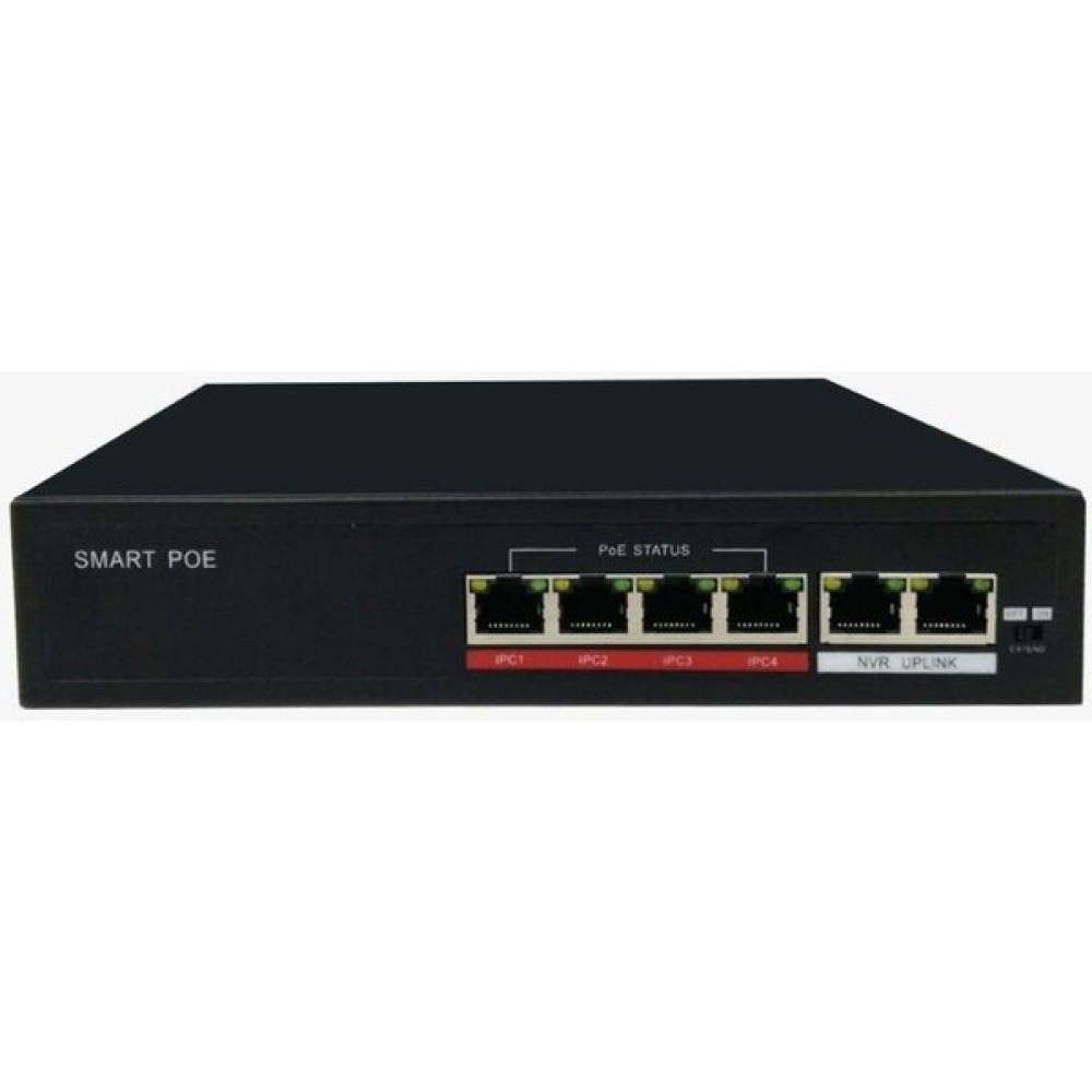 My Nefti Uranıum POE-4002-48W 4 Port Poe Switch 10/100 + 2 Port 10/100 RJ45 Uplınk Oto Boyaları Fiyatı