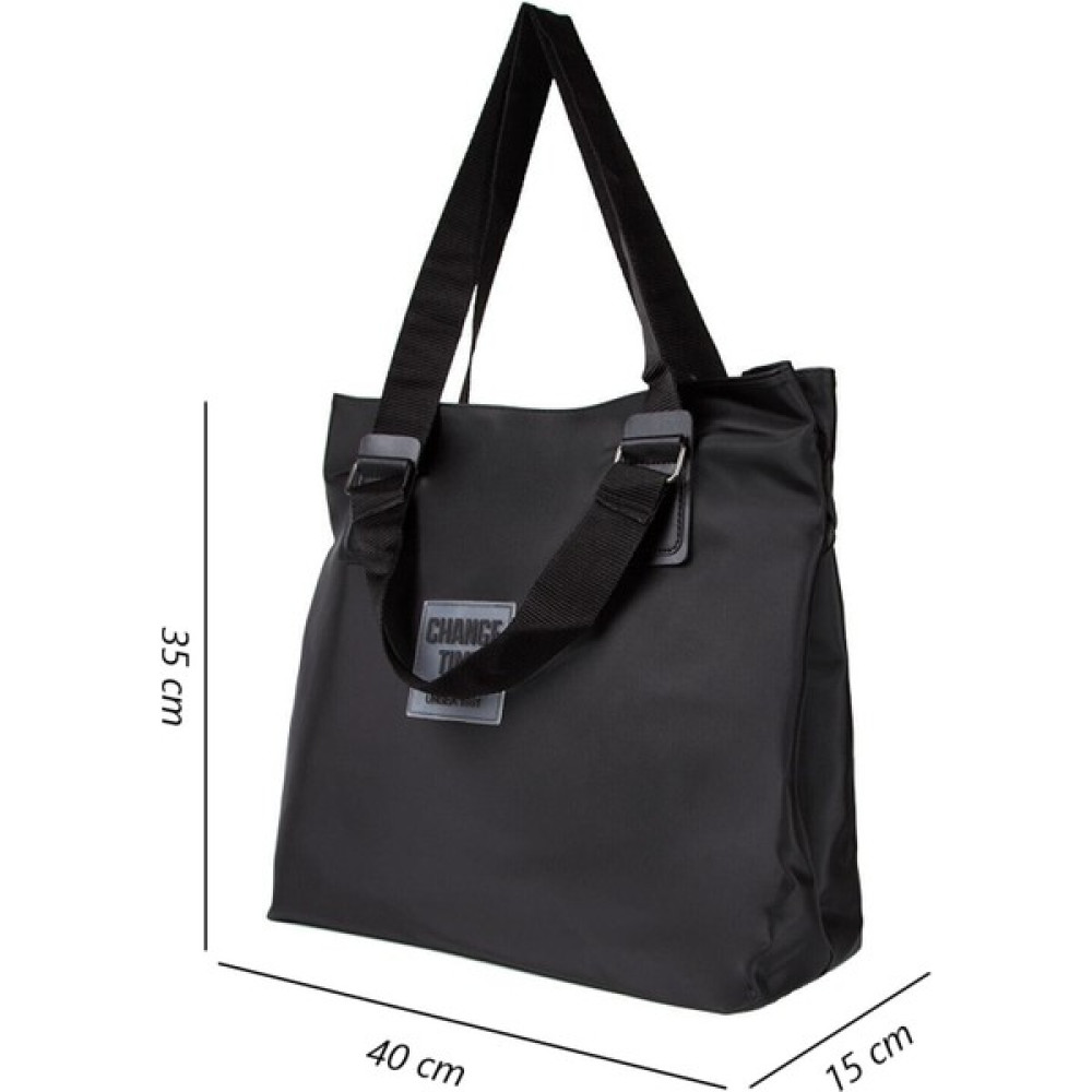 My Nisa Boutique Siyah Change Time Pat Detayli Shopper Su Geçirmez Seyahat Spor Plaj ve Günlük El ve Omuz Çanta Bayan Çanta ve Cüzdan Fiyatı