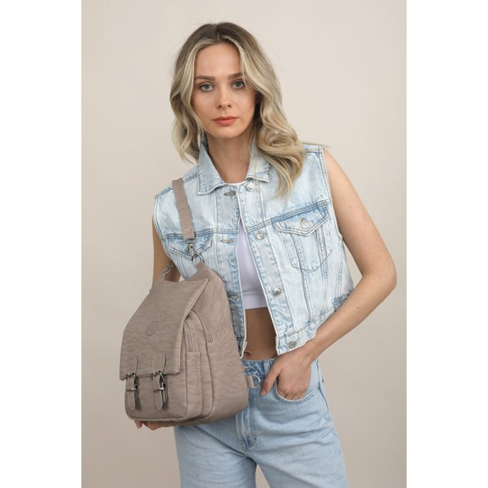 My Nisa Boutique Vizon Su Gecirmez Krinkıl Kumaş Kadın Omuz Ve Sırt Çantası  Bayan Sırt Çantası Fiyatı