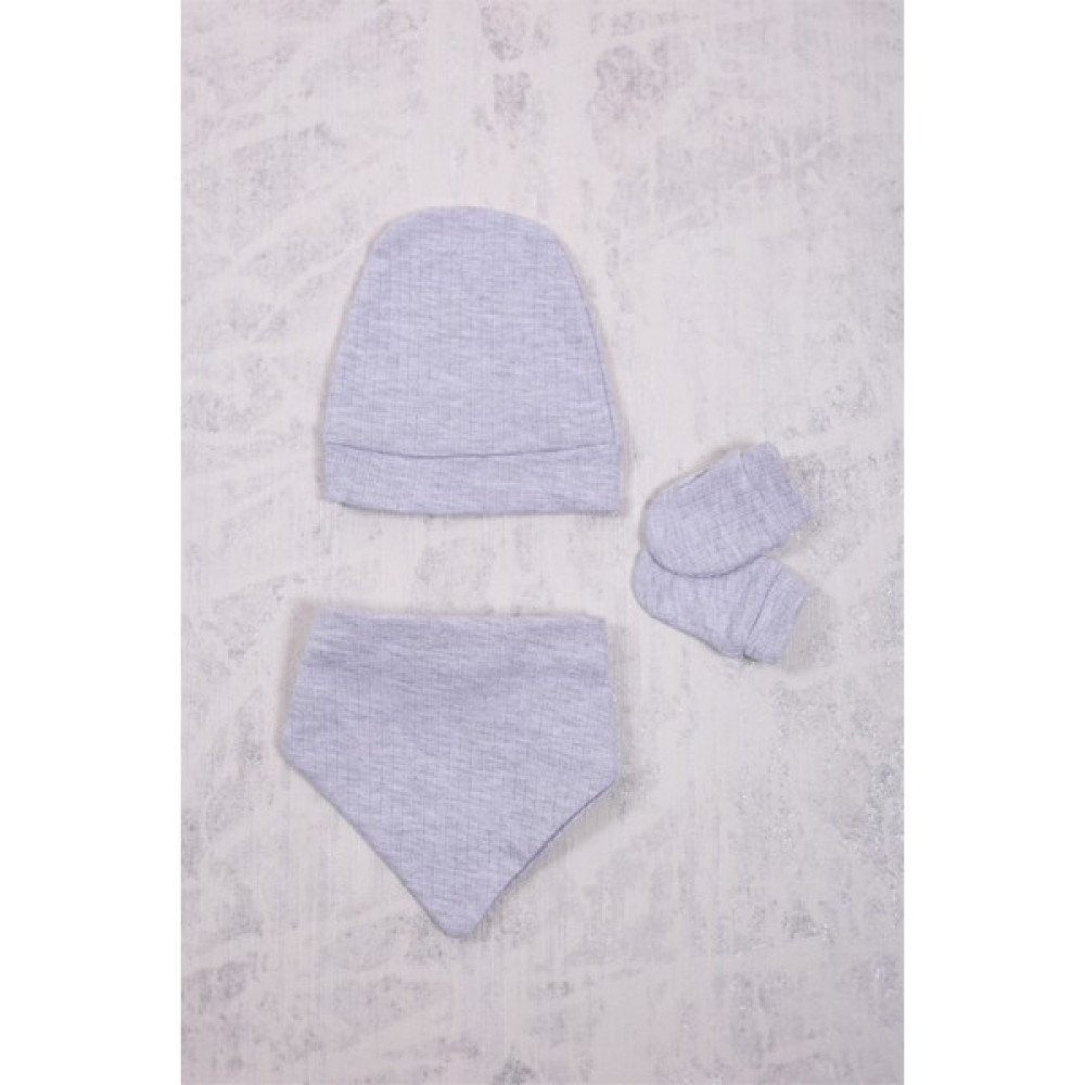 My Pamucuk Baby&Kids Bebek Gri Fitilli Eldiven Şapka Yakalık 3'lü Set Bebek Giysi Takım Fiyatı