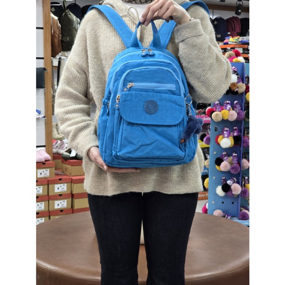 My Polo 2114-8675 Kadın Krinkıl Kumaş Çok Gözlü Astarlı Petli Su Geçirmez Günlük Mini Sırt Çantası - NKT02114-MAVI-TEKEBAT Bayan Sırt Çantası Fiyatı
